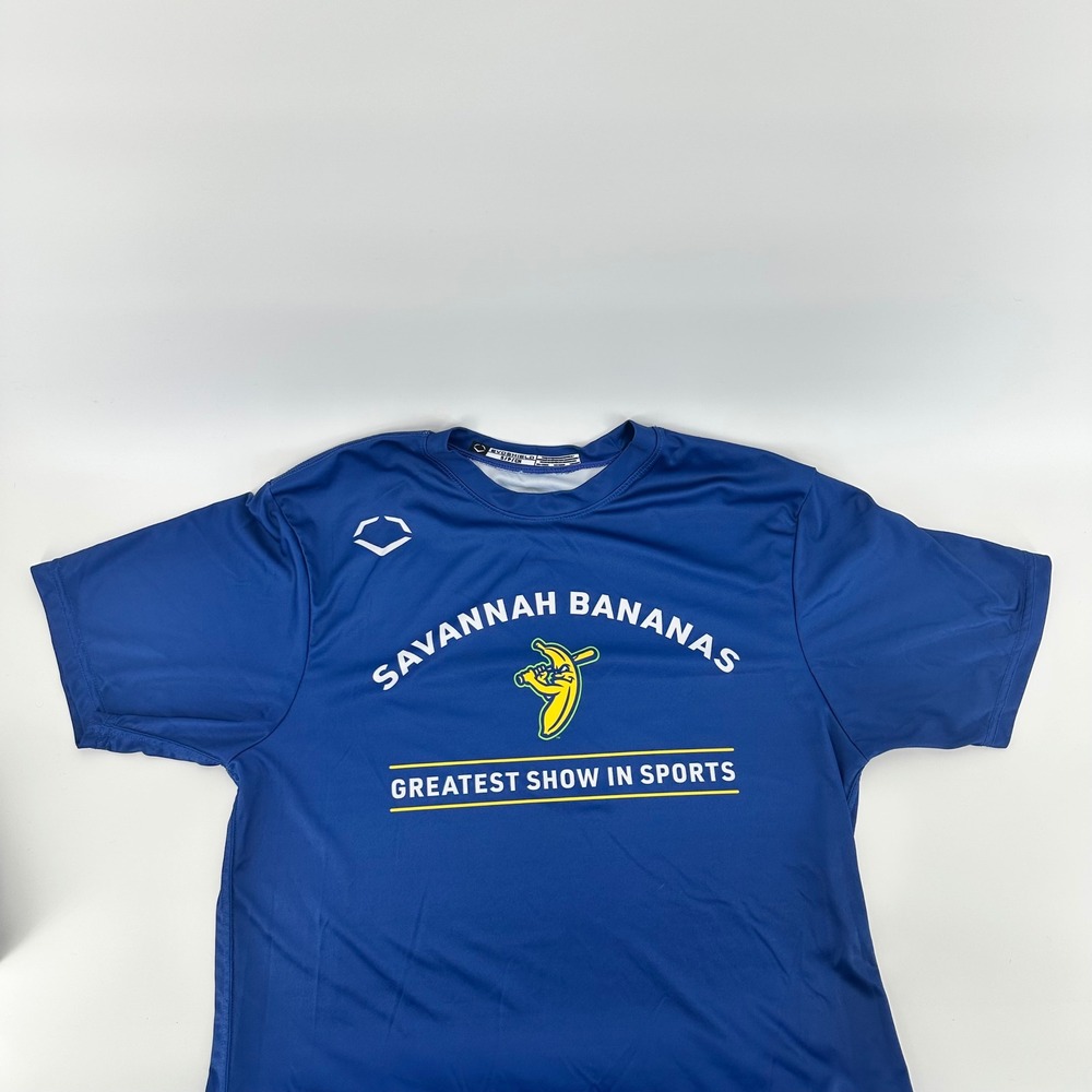 Evoshield Savannah Bananas Performance Shirt Blue Polyester Small